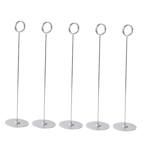 FUNNETOYU 5Stücke Tischnummernhalter Platzkartenhalter für Hochzeiten Restaurants und Events Stabiler Fotoständer mit Runder Basis für Menükarten und Tischkarten FUNNETOYU 5Stücke Tischnummernhalter Platzkartenhalter für Hochzeiten Restaurants und Events Stabiler Fotoständer mit Runder Basis für Menükarten und Tischkarten von FUNNETOYU