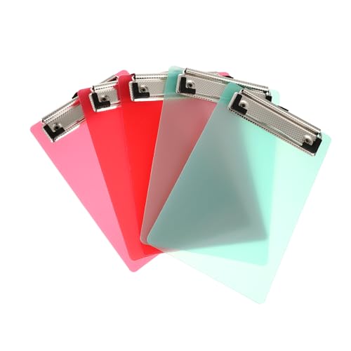 FUNNETOYU 5er Pack Mini Klemmbrett aus Kunststoff Clipboards Zufälligen Farben Leicht Stabil für Notizen Einkaufslisten und für Lehrer Golfer und Täglichen Gebrauch Zufällige Farbe FUNNETOYU 5er Pack Mini Klemmbrett aus Kunststoff Clipboards Zufälligen Farben Leicht Stabil für Notizen Einkaufslisten und für Lehrer Golfer und Täglichen Gebrauch Zufällige Farbe von FUNNETOYU