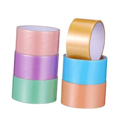 FUNNETOYU 6 Rollen Farbige Klebebänder für Sticky Balls Basteln Stark Haftendes Vielseitiges DIY Masking Tape für Kreative Dekoration und Bastelprojekte von FUNNETOYU