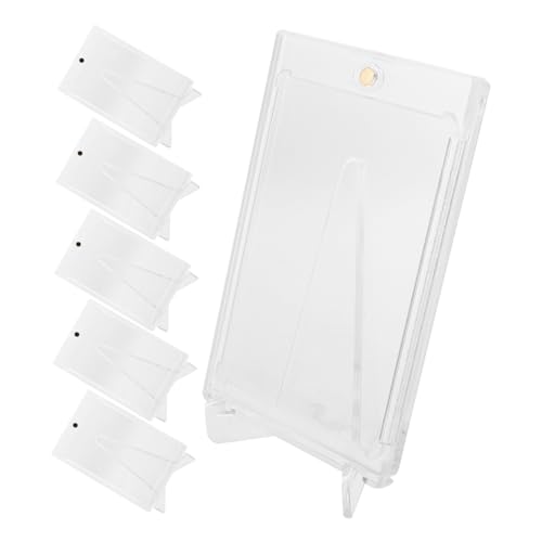 FUNNETOYU 6 Sätze Acryl Kartenhalter mit Staffelei Transparente Schutzhüllen Universelle Kartenaufbewahrung für Sammelkarten Spielkarten Businesskarten Modernes Design für Zuhause und Büro FUNNETOYU 6 Sätze Acryl Kartenhalter mit Staffelei Transparente Schutzhüllen Universelle Kartenaufbewahrung für Sammelkarten Spielkarten Businesskarten Modernes Design für Zuhause und Büro von FUNNETOYU