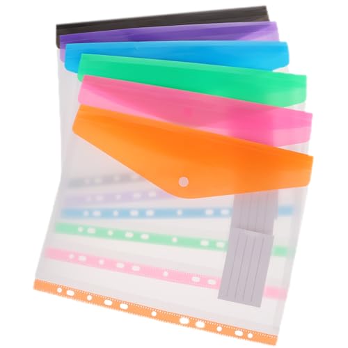 FUNNETOYU 6 Stück Dokumententaschen Transparente Nachfüllbare Ordner mit Druckknopf Organizer für Büro und Schule für Dokumente Quittungen und Rechnungen FUNNETOYU 6 Stück Dokumententaschen Transparente Nachfüllbare Ordner mit Druckknopf Organizer für Büro und Schule für Dokumente Quittungen und Rechnungen von FUNNETOYU