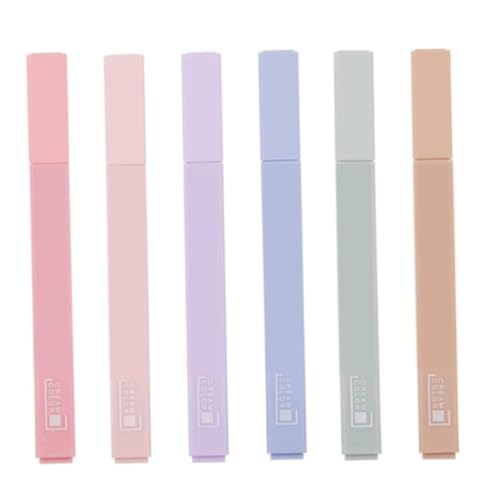 FUNNETOYU 6 Stück Großvolumiger Mark Pen Farben Weichspitze Textmarker für Notizen Markierungen Farbcodierung Ergonomisch Langlebig für Schule Büro Journal Zeichnen Zufällige Farbe FUNNETOYU 6 Stück Großvolumiger Mark Pen Farben Weichspitze Textmarker für Notizen Markierungen Farbcodierung Ergonomisch Langlebig für Schule Büro Journal Zeichnen Zufällige Farbe von FUNNETOYU