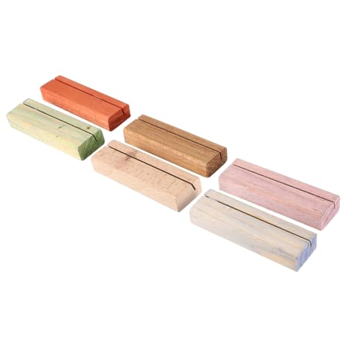 FUNNETOYU 6 Stück Holzständer für Tischkarten Kleine Kartenhalter aus Naturholz Stabiler Zettelhalter Schreibtisch Organizer für Büro Hochzeit Party Meeting Vielseitiger Holzfuß Kartenhalter FUNNETOYU 6 Stück Holzständer für Tischkarten Kleine Kartenhalter aus Naturholz Stabiler Zettelhalter Schreibtisch Organizer für Büro Hochzeit Party Meeting Vielseitiger Holzfuß Kartenhalter von FUNNETOYU
