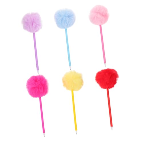 FUNNETOYU 6 Stück Kreativer Plüschstift Kawaii Pompom Stifte Bunter Kugelschreiber Dekorative Kugelschreiber Flauschige Stifte Für Mädchen Kreativer Flauschige FUNNETOYU 6 Stück Kreativer Plüschstift Kawaii Pompom Stifte Bunter Kugelschreiber Dekorative Kugelschreiber Flauschige Stifte Für Mädchen Kreativer Flauschige von FUNNETOYU