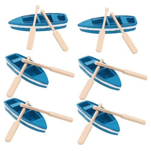 FUNNETOYU 6 Stück Mini Holzboot Deko Teiliges Ruderboot Ornament mit Holzpaddeln Nautische Tischdekoration für Wohnzimmer und Badezimmer Hochwertige Wohnkultur FUNNETOYU 6 Stück Mini Holzboot Deko Teiliges Ruderboot Ornament mit Holzpaddeln Nautische Tischdekoration für Wohnzimmer und Badezimmer Hochwertige Wohnkultur von FUNNETOYU