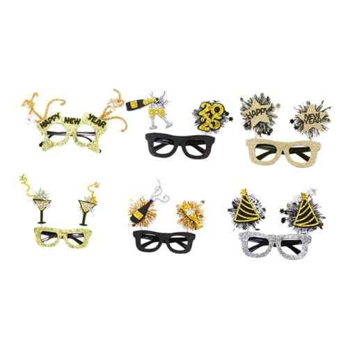FUNNETOYU 6 Stück Neujahrsbrille Brillen Party Brille Leichtgewichtige Brille D Brille Silvesterbrille Neujahrs- Frohes neues Jahr Partyhüte frohes neues Jahr Party Favor Plastik FUNNETOYU 6 Stück Neujahrsbrille Brillen Party Brille Leichtgewichtige Brille D Brille Silvesterbrille Neujahrs- Frohes neues Jahr Partyhüte frohes neues Jahr Party Favor Plastik von FUNNETOYU