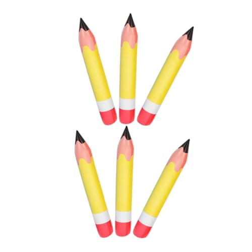 FUNNETOYU 6 Stück PVC Aufblasbare Bleistifte für Klassenzimmer Dekoration Lustige Bleistift Ballon Deko für Geburtstagsfeiern und Schulanfang Gelb FUNNETOYU 6 Stück PVC Aufblasbare Bleistifte für Klassenzimmer Dekoration Lustige Bleistift Ballon Deko für Geburtstagsfeiern und Schulanfang Gelb von FUNNETOYU