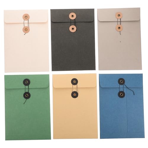 FUNNETOYU 6 Stück Portfolio-umschlag Dateiordner Beutel Schnappen Taschen Dokumentieren Büro Unterlagen Ordner Für Wichtige Dokumente Dokumentordner Dokumente Ordner Dokumentenmappen Papier von FUNNETOYU