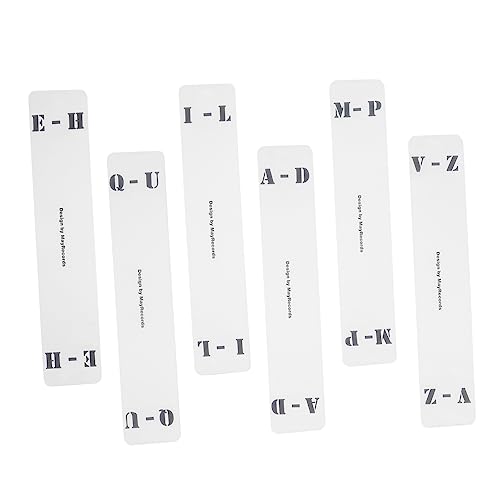 FUNNETOYU 6 Stück Teiliges CD Trennkarten aus Acryl Etiketten für Einfache Organisation Ihrer Schallplatten und Transparentes Design für Stilvolle Aufbewahrung FUNNETOYU 6 Stück Teiliges CD Trennkarten aus Acryl Etiketten für Einfache Organisation Ihrer Schallplatten und Transparentes Design für Stilvolle Aufbewahrung von FUNNETOYU
