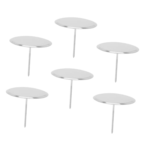 FUNNETOYU 6 Stück Teiliges Edelstahl Cake Flower Nails für Tortendekoration Wiederverwendbar Leicht und Kompakt Geeignet für Zuhause Bäckerei Anfänger und Einfach zu Reinigen von FUNNETOYU