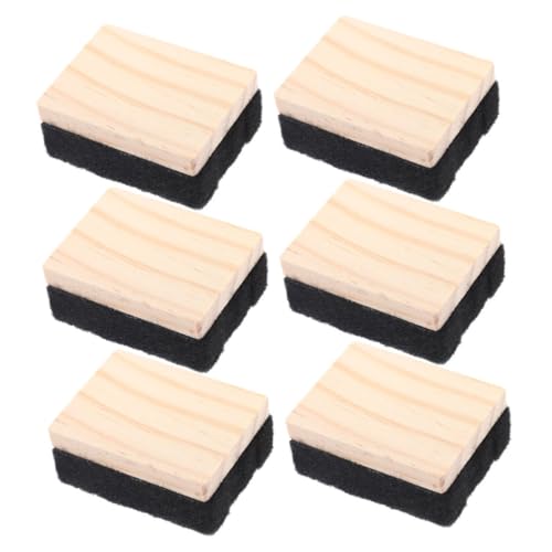FUNNETOYU 6 Stück Teiliges Holz Tafelschwamm aus Filz Leichter Langlebiger Kreidetafel Radierer für Schule Büro Heimgebrauch Sanfte ohne Beschädigung der Oberfläche FUNNETOYU 6 Stück Teiliges Holz Tafelschwamm aus Filz Leichter Langlebiger Kreidetafel Radierer für Schule Büro Heimgebrauch Sanfte ohne Beschädigung der Oberfläche von FUNNETOYU