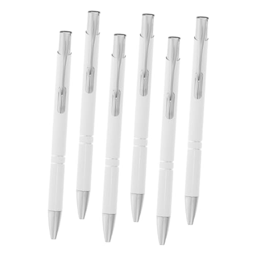FUNNETOYU 6 Stück Teiliges Metall Kugelschreiber Einziehbar Mittlere Spitze Ergonomisch Langlebig für Schule Büro für Kollegen und Freunde FUNNETOYU 6 Stück Teiliges Metall Kugelschreiber Einziehbar Mittlere Spitze Ergonomisch Langlebig für Schule Büro für Kollegen und Freunde von FUNNETOYU
