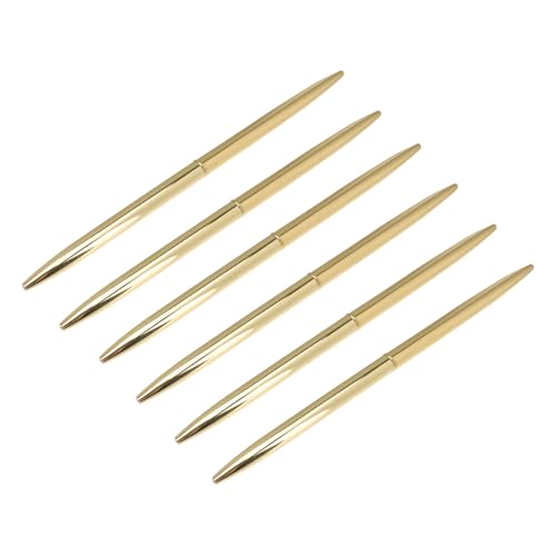 FUNNETOYU 6 Stück Teiliges Metall Kugelschreiber mit Leichter Konstruktion Schwarzer Drehbar Design für Schule Büro Bank und Geschäftliche Nutzung FUNNETOYU 6 Stück Teiliges Metall Kugelschreiber mit Leichter Konstruktion Schwarzer Drehbar Design für Schule Büro Bank und Geschäftliche Nutzung von FUNNETOYU
