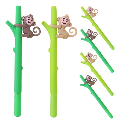 FUNNETOYU 6 Stück Teiliges Monkey Gelstifte Lustige Tiermotiven Kugelschreiber für Schule Büro und Journaling Ergonomische Schreibhilfen mit Angenehmem Grip FUNNETOYU 6 Stück Teiliges Monkey Gelstifte Lustige Tiermotiven Kugelschreiber für Schule Büro und Journaling Ergonomische Schreibhilfen mit Angenehmem Grip von FUNNETOYU