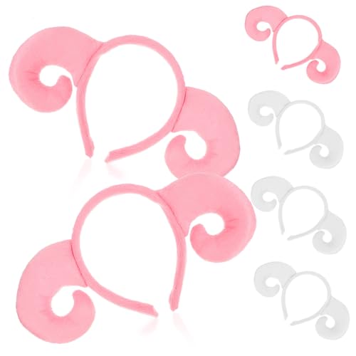 FUNNETOYU 6 Stück Teiliges Plüsch schaf haarreif Elastisch Leicht und Angenehm Geeignet für Damen Herren und Niedliches Tier cosplay zubehör für Halloween Karneval und Kostümpartys FUNNETOYU 6 Stück Teiliges Plüsch schaf haarreif Elastisch Leicht und Angenehm Geeignet für Damen Herren und Niedliches Tier cosplay zubehör für Halloween Karneval und Kostümpartys von FUNNETOYU