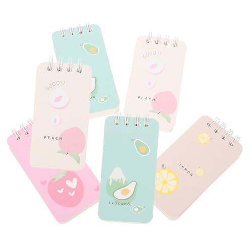 FUNNETOYU 6 Stück Teiliges Spiral Notizbuch Tragbare Blanko Memo Pads mit Stabilem Multifunktionale Schreibblöcke für Schule Büro Zuhause Praktische To Do Listen und Zeichnungen FUNNETOYU 6 Stück Teiliges Spiral Notizbuch Tragbare Blanko Memo Pads mit Stabilem Multifunktionale Schreibblöcke für Schule Büro Zuhause Praktische To Do Listen und Zeichnungen von FUNNETOYU