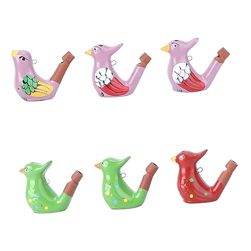 FUNNETOYU 6 Stücke Pfeife aus Keramik Plüsch Solar-Vogelbad geburtstagsgeschenk für Umweltfreundliche Pfeife hochzeit für draußen Pfeifenspielzeug für Wasservögel FUNNETOYU 6 Stücke Pfeife aus Keramik Plüsch Solar-Vogelbad geburtstagsgeschenk für Umweltfreundliche Pfeife hochzeit für draußen Pfeifenspielzeug für Wasservögel von FUNNETOYU