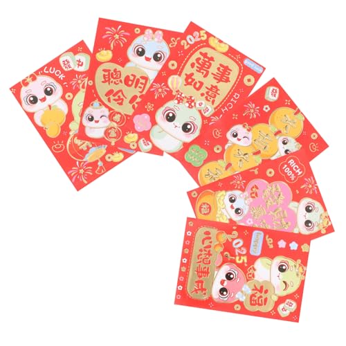 FUNNETOYU 60 Stück Rote Umschläge für Geldgeschenke Chinesischer Stil Papierumschläge mit Glückwünschen für Neujahr Hochzeit Geburtstag Robuste Große Geldbeutel für Bargeld Schmuck und von FUNNETOYU