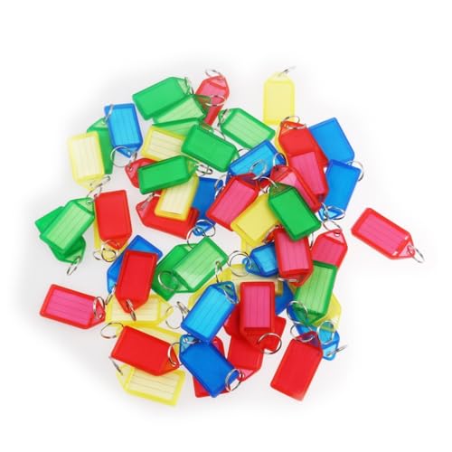 FUNNETOYU 60 Stück Teiliges Kunststoff Schlüsselanhänger mit Schlüsselring Bunte Id Labels zum Beschriften Geeignet für Schlüssel Gepäck Haustiere Inklusive Papier einleger Zufällige Farbe FUNNETOYU 60 Stück Teiliges Kunststoff Schlüsselanhänger mit Schlüsselring Bunte Id Labels zum Beschriften Geeignet für Schlüssel Gepäck Haustiere Inklusive Papier einleger Zufällige Farbe von FUNNETOYU