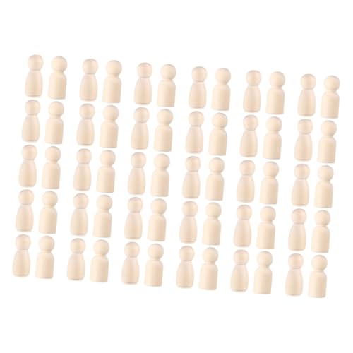 FUNNETOYU 60 Stück Teiliges Unvollendete Holzfiguren Peg Dolls Jungen Mädchen DIY Beschäftigung Natürliche Holzdekoration zum Bemalen Handarbeit und Kreatives FUNNETOYU 60 Stück Teiliges Unvollendete Holzfiguren Peg Dolls Jungen Mädchen DIY Beschäftigung Natürliche Holzdekoration zum Bemalen Handarbeit und Kreatives von FUNNETOYU