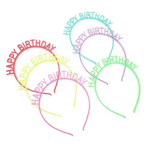 FUNNETOYU 6Stücke Teiliges Party Haarband Glühende Kopfbedeckung für Leuchtende Farben für Geburtstagsfeiern und Festlichkeiten FUNNETOYU 6Stücke Teiliges Party Haarband Glühende Kopfbedeckung für Leuchtende Farben für Geburtstagsfeiern und Festlichkeiten von FUNNETOYU