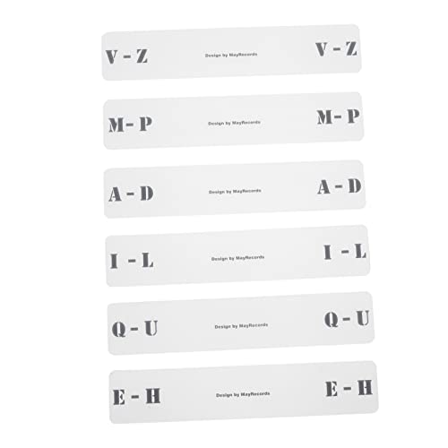 FUNNETOYU 6Stücke Z Horizontal Label Trennkarten für Schallplatten Acryl Vinyl Organizer für Effiziente Klassifizierung und Aufbewahrung Ihrer Plattensammlung Transparentes Design FUNNETOYU 6Stücke Z Horizontal Label Trennkarten für Schallplatten Acryl Vinyl Organizer für Effiziente Klassifizierung und Aufbewahrung Ihrer Plattensammlung Transparentes Design von FUNNETOYU