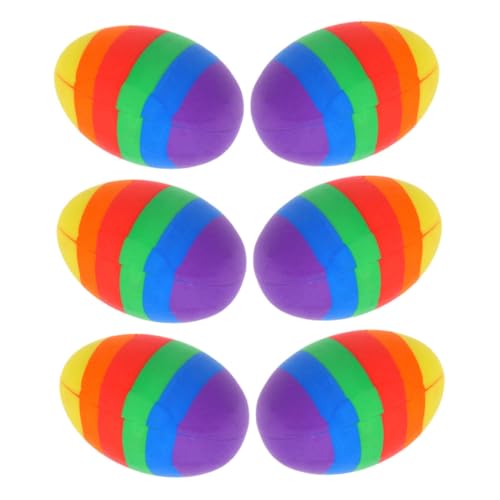 FUNNETOYU 6pcs Ostereiseraser Für Schüler Süße Kleine Radiergummis Für Schul- Und Büroversorgung Neuheiten Minigummis Für Klassenzimmerpreise Und Lehrerlieferungen von FUNNETOYU