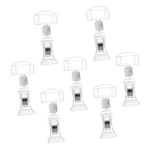 FUNNETOYU 7 Stück Teiliges Acryl Preisschildhalter Drehbar Langlebiger Werbeclip für Merchandise und Preisschilder Transparent für Supermarkt und Marktdisplays FUNNETOYU 7 Stück Teiliges Acryl Preisschildhalter Drehbar Langlebiger Werbeclip für Merchandise und Preisschilder Transparent für Supermarkt und Marktdisplays von FUNNETOYU