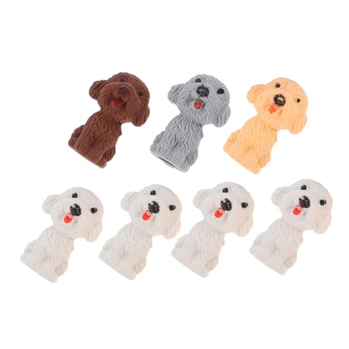FUNNETOYU 7 Stück Teiliges Niedliche Hund form Radiergummis aus Langlebigem Tpr Kreative Schulsachen für Verschleißfest Tragbar als Witzige Valentinstag Freizeit accessoires von FUNNETOYU