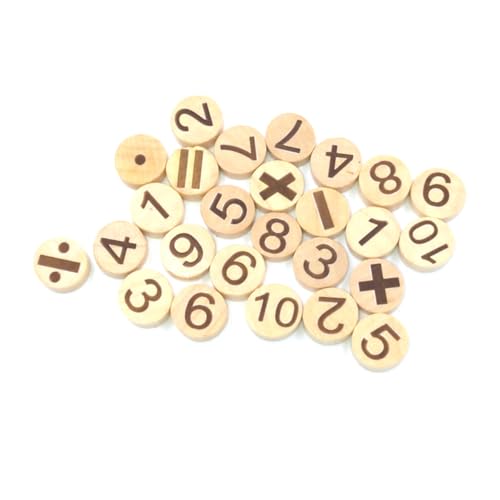 FUNNETOYU 78 Stück Teiliges Runde Holzscheiben mit Zahlen und Symbolen Naturbelassen Umweltfreundlich Glatte Oberfläche zum Basteln für Frühkindliches Lernen FUNNETOYU 78 Stück Teiliges Runde Holzscheiben mit Zahlen und Symbolen Naturbelassen Umweltfreundlich Glatte Oberfläche zum Basteln für Frühkindliches Lernen von FUNNETOYU