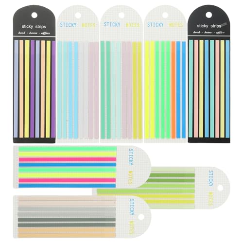 FUNNETOYU 8 Sätze Bunte Haftnotizen Selbstklebende Lese Registerkarten Transparent Praktische Notizstreifen für Bücher und Notizbücher Markieren und Organisieren FUNNETOYU 8 Sätze Bunte Haftnotizen Selbstklebende Lese Registerkarten Transparent Praktische Notizstreifen für Bücher und Notizbücher Markieren und Organisieren von FUNNETOYU