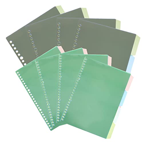 FUNNETOYU 8 Sätze Farbige Registerkarten für Ringbuch Langlebige PP Trennblätter für Notizbücher und Planer Einfache Organisation für Studium und Büro Vielseitig Einsetzbar FUNNETOYU 8 Sätze Farbige Registerkarten für Ringbuch Langlebige PP Trennblätter für Notizbücher und Planer Einfache Organisation für Studium und Büro Vielseitig Einsetzbar von FUNNETOYU