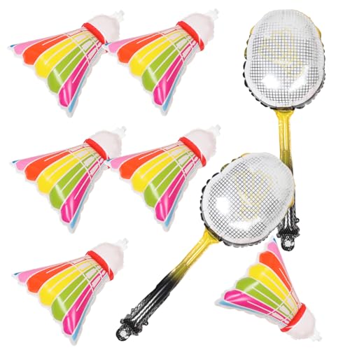 FUNNETOYU 8 Stück Badmintonschläger-ballon Dekorationen Bunt Aufblasbarer Badminton-ballon Für Sport Party Geburtstag Badminton-ballons Badmintonball-folienballons Luftballons Aluminiumfolie FUNNETOYU 8 Stück Badmintonschläger-ballon Dekorationen Bunt Aufblasbarer Badminton-ballon Für Sport Party Geburtstag Badminton-ballons Badmintonball-folienballons Luftballons Aluminiumfolie von FUNNETOYU