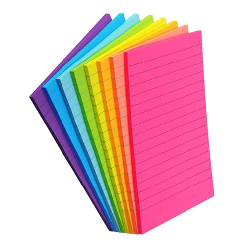 FUNNETOYU 8 Stück -Notizbuch klebrig gefüttert Schreibwaren Memo-Notizblöcke Pads Selbstklebende Notizen Schreibblock Mini-Notizblöcke praktische Notizblöcke Kleine Notizbilder Papier von FUNNETOYU