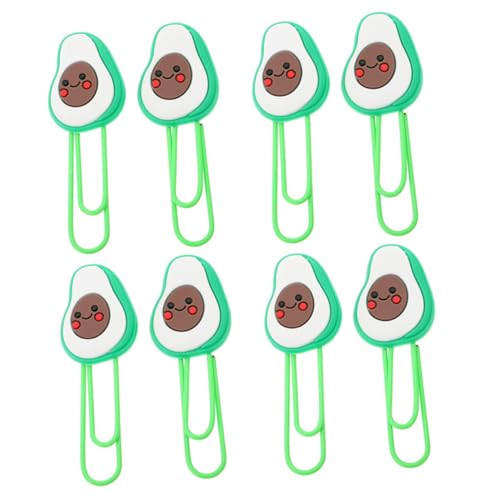 FUNNETOYU 8 Stück Teiliges Avocado Büroklammern aus Hochwertigem Material Kreative und Langlebige Dokumentenklammern für Schule und Büro Dekorative Frucht Designs für Ordner und Papiere FUNNETOYU 8 Stück Teiliges Avocado Büroklammern aus Hochwertigem Material Kreative und Langlebige Dokumentenklammern für Schule und Büro Dekorative Frucht Designs für Ordner und Papiere von FUNNETOYU