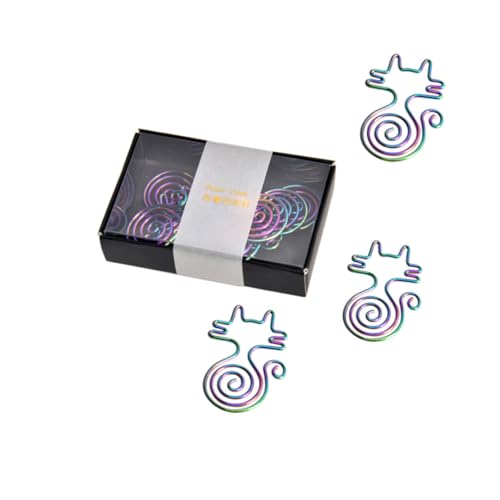 FUNNETOYU 8 Stück Teiliges Metall Büroklammer mit Buntem Katzenförmigem Design Kreative und Einfache Papierklemmen für Notizen Fotos und Dokumente im Büro oder Zuhause FUNNETOYU 8 Stück Teiliges Metall Büroklammer mit Buntem Katzenförmigem Design Kreative und Einfache Papierklemmen für Notizen Fotos und Dokumente im Büro oder Zuhause von FUNNETOYU