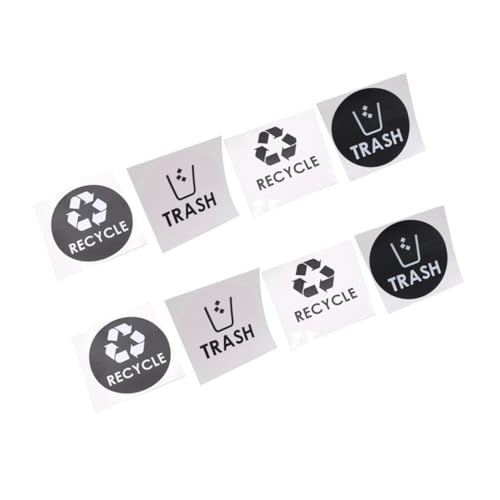 FUNNETOYU 8 Stück Teiliges Selbstklebende Mülltonnenetiketten aus PVC Wasserfest und Abziehbar Große Sichtbare Beschriftung für Recycling Restmüll Einfache Anwendung für Klare Mülltrennung FUNNETOYU 8 Stück Teiliges Selbstklebende Mülltonnenetiketten aus PVC Wasserfest und Abziehbar Große Sichtbare Beschriftung für Recycling Restmüll Einfache Anwendung für Klare Mülltrennung von FUNNETOYU