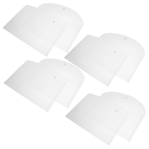 FUNNETOYU 8 Stück Teiliges Transparente Dokumententaschen aus Strapazierfähigem mit Druckknopf Wiederverwendbare Wasserdichte Aufbewahrung für Büro Schule und Quittungen Leichte und Große von FUNNETOYU