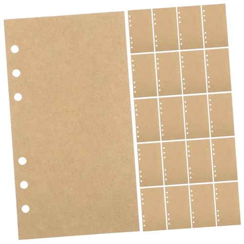 FUNNETOYU 80 Blatt Nachfüllpapier aus Vintage Kraftpapier Lose für Nachfüllbare Ringbuch Notizbücher Planerfreundlich Dickes Tintenfestes Füllpapier für Tagebücher und Organizer FUNNETOYU 80 Blatt Nachfüllpapier aus Vintage Kraftpapier Lose für Nachfüllbare Ringbuch Notizbücher Planerfreundlich Dickes Tintenfestes Füllpapier für Tagebücher und Organizer von FUNNETOYU