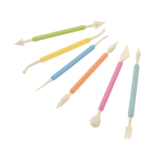 FUNNETOYU 9 Stück Teiliges Backwerkzeug Set Kunststoff Fondant Cake Carving Stifte Doppelseitig DIY Tortendeko Werkzeuge für Kuchen Verzierung und Modellierung FUNNETOYU 9 Stück Teiliges Backwerkzeug Set Kunststoff Fondant Cake Carving Stifte Doppelseitig DIY Tortendeko Werkzeuge für Kuchen Verzierung und Modellierung von FUNNETOYU
