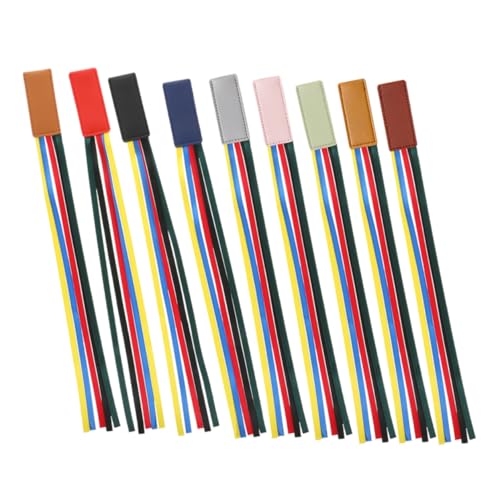 FUNNETOYU 9 Stück Teiliges Lederband Lesezeichen Dekorative Bunte Seitenmarkierer Fein Verarbeitetes Ribbon Book Mark für Leser Studenten Schriftsteller Praktisch und Hautschonend FUNNETOYU 9 Stück Teiliges Lederband Lesezeichen Dekorative Bunte Seitenmarkierer Fein Verarbeitetes Ribbon Book Mark für Leser Studenten Schriftsteller Praktisch und Hautschonend von FUNNETOYU