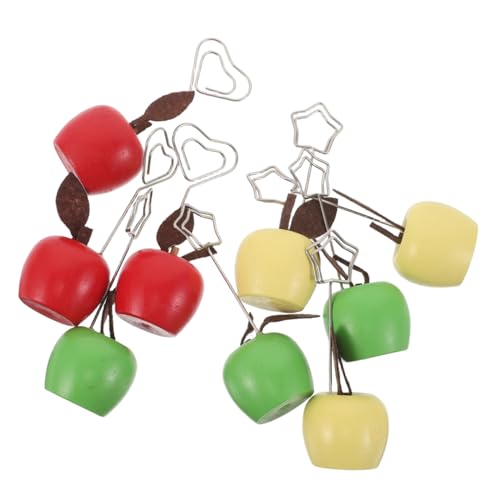 FUNNETOYU 9 Stück Teiliges Memo Clip aus Robustem Holz Farbenfrohe Apfelform als Tischkartenhalter und Notizständer Dekorativ für Büro Hochzeit und Zuhause Süße Candy Farben für Fröhliche FUNNETOYU 9 Stück Teiliges Memo Clip aus Robustem Holz Farbenfrohe Apfelform als Tischkartenhalter und Notizständer Dekorativ für Büro Hochzeit und Zuhause Süße Candy Farben für Fröhliche von FUNNETOYU