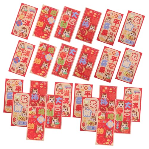 FUNNETOYU 90 Stück Teiliges Chinesische Rote Umschläge Pferdejahr Traditionelle und Moderne Muster Langlebiges Material Lebendige Farben für Neujahrsfest Hochzeit Geburtstag und von FUNNETOYU