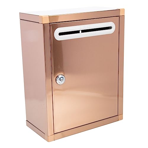 FUNNETOYU Abschließbarer Edelstahl Briefkasten Wandmontage Wetterfeste Metallbox mit Großer Kapazität für Post und Vorschläge Sicherer Aufbewahrungsbehälter für Schule und Büro FUNNETOYU Abschließbarer Edelstahl Briefkasten Wandmontage Wetterfeste Metallbox mit Großer Kapazität für Post und Vorschläge Sicherer Aufbewahrungsbehälter für Schule und Büro von FUNNETOYU
