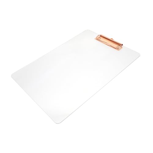 FUNNETOYU Acryl Klemmbrett Transparent Schreibunterlage Leicht Flexibel Dokumentenhalter Büro Schule FUNNETOYU Acryl Klemmbrett Transparent Schreibunterlage Leicht Flexibel Dokumentenhalter Büro Schule von FUNNETOYU