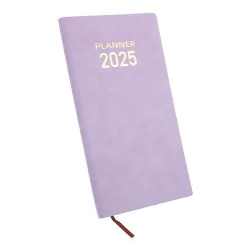 FUNNETOYU Agenda-Buch Planer für Lehrer wöchentlich akademisch Täglicher Notizblock Planer mit Notizbereich Monatsplaner 2025 tragbarer Planer-Organizer Schreibbuch Notizbuch Papier Lavender von FUNNETOYU