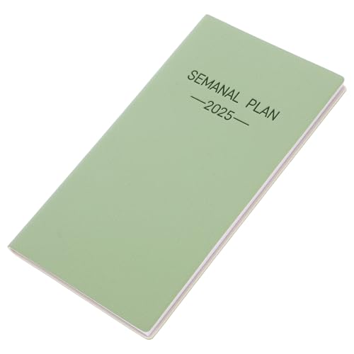 FUNNETOYU Agenda-Buch tragbar klein wöchentlicher Zeitplanblock wöchentlicher Schreibtischplaner Geschäft Notizblock für Arbeit Wochenplaner -Notizbuch Pu Light Green FUNNETOYU Agenda-Buch tragbar klein wöchentlicher Zeitplanblock wöchentlicher Schreibtischplaner Geschäft Notizblock für Arbeit Wochenplaner -Notizbuch Pu Light Green von FUNNETOYU
