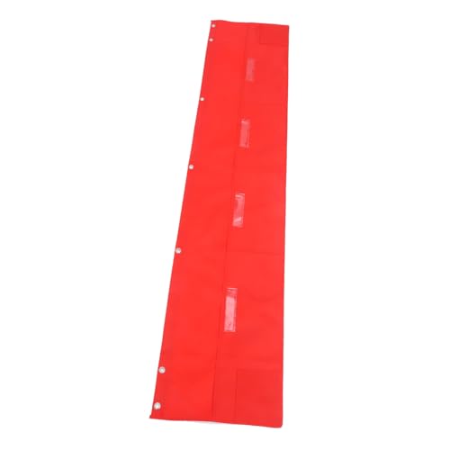FUNNETOYU Aktentasche Schlüssel Schulen hängender papierorganisator tragbar Beutel Organizer für hängende Wandordner Broschüren-Präsentationstasche Wandordner-Organizer Wandtaschen PVC rot von FUNNETOYU