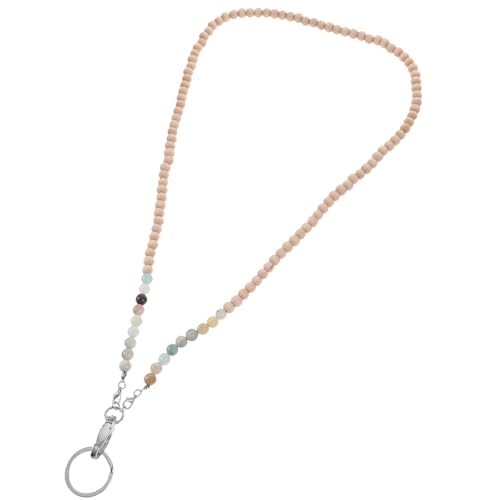 FUNNETOYU Beaded Lanyard Holzperlen Schlüsselband für Ausweise und Schlüssel Vielseitig Tragbar Leichtgewichtiger Kartenhalter mit Bunte Perlen für Büro Schule Alltag FUNNETOYU Beaded Lanyard Holzperlen Schlüsselband für Ausweise und Schlüssel Vielseitig Tragbar Leichtgewichtiger Kartenhalter mit Bunte Perlen für Büro Schule Alltag von FUNNETOYU