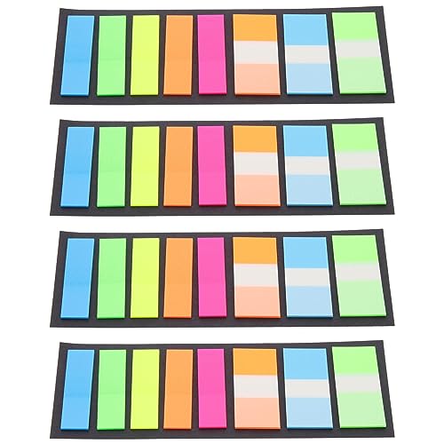 FUNNETOYU Bunte Selbstklebende Lese Markierungen Transparente Haftstreifen für Bücher und Dokumente für Schüler und Büro Leicht Repositionierbar Sicher und Praktisch von FUNNETOYU